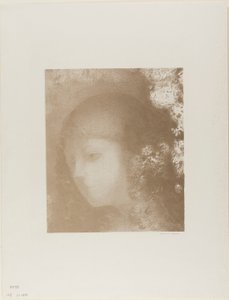 Gyermekfej virágokkal alkotó: Odilon Redon