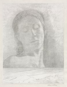 Csukott szemek alkotó: Odilon Redon