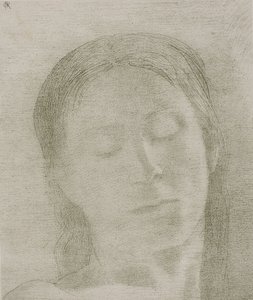 Csukott szemek, 1890 alkotó: Odilon Redon