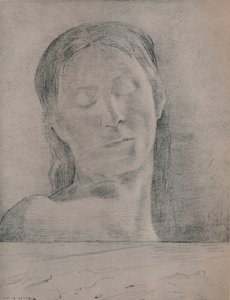 Csukott szemek, 1890 körül, 1946 alkotó: Odilon Redon