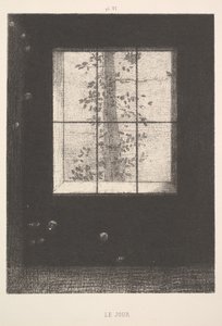 Day Le Jour, a Dreams Songes sorozatból, VI. lemez, 1891. alkotó: Odilon Redon