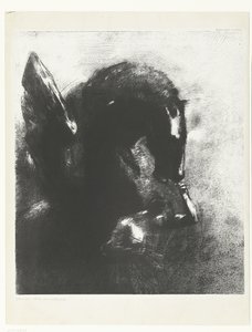 A bebörtönzött Pegazus Pegase captif (cím a tárgyon) alkotó: Odilon Redon