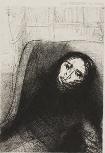 Des Esseintes, J. K. Huysmans A Rebours frontispiece alkotó: Odilon Redon