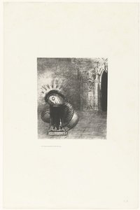 Hosszú pukkanás a vér színében ...une longue chrysalide couleur de sang... Tentation de Saint-Antoine (2) (sorozat címe) Szent Antal megkísértése (sorozat címe) alkotó: Odilon Redon