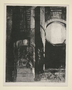 És mindenhol bazaltoszlopok állnak alkotó: Odilon Redon