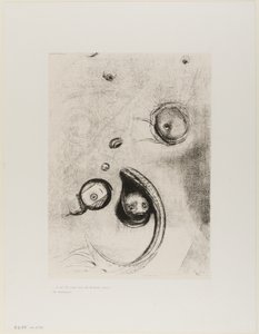 És fejetlen szemek lebegtek, mint a puhatestűek, a Tentation de St. Antoine XIII. táblája alkotó: Odilon Redon
