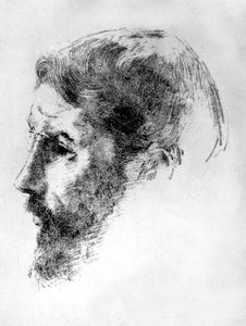 Pierre Bonnard (1867-1947) francia festő 1902-ben, Odilon Redon litográfiája. alkotó: Odilon Redon