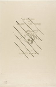 Elülső rész/Címtábla a Tentation de St. Antoine számára alkotó: Odilon Redon