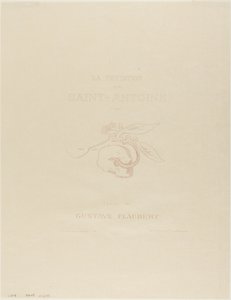 Elülső rész/Címtábla a Tentation de St. Antoine számára alkotó: Odilon Redon