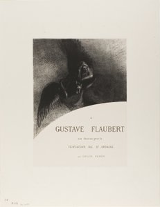 A Gustave Flaubert előlapja (Gustave Flaubertnek) alkotó: Odilon Redon