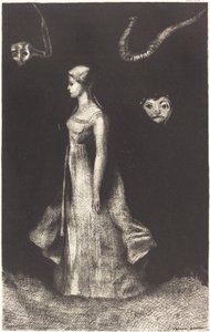 Kísértet (megszállottság) alkotó: Odilon Redon