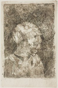 Egy fiatal lány feje (a szerző címe) alkotó: Odilon Redon
