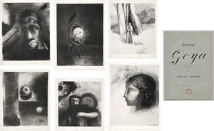Tisztelet Goya előtt alkotó: Odilon Redon