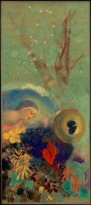Tisztelet Leonardo da Vinci előtt alkotó: Odilon Redon