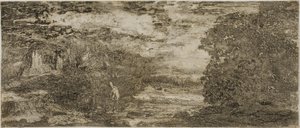 Lovas viharos ég alatt alkotó: Odilon Redon