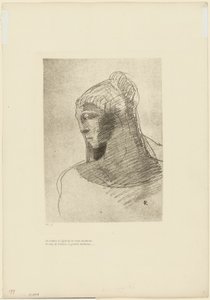 Úgy imádlak, mint az éjszakai égbolt boltozatát, ó, szomorúság edénye, ó, magas, hallgatag nő, 9/2. tábla alkotó: Odilon Redon