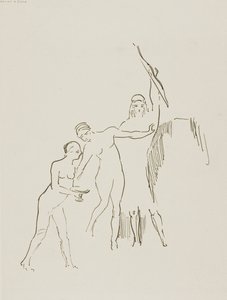 Azonnal három istennő támad, 11. lemez 24-ből 11. lemez alkotó: Odilon Redon