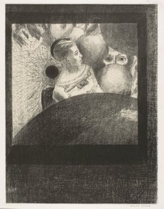 A gömbökben (az élőlényeket vezető lehelet szintén a SZférákban van), 5/6. tábla Edgar Poe-tól alkotó: Odilon Redon