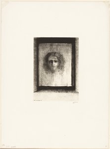 Fátyol volt, lenyomat, 6/1. tábla alkotó: Odilon Redon