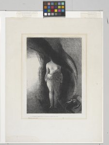 Még mindig a Nagy Ízisz vagyok! (litográfia kínai rátétpapíron) alkotó: Odilon Redon