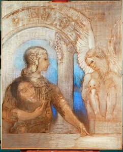 A misztikus lovag (olaj, vászon) alkotó: Odilon Redon