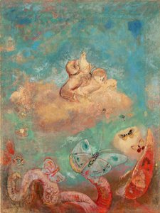 Apollo szekere. Odilon Redon (1840-1916) festménye, olaj, vászon, 1912 körül. Francia művészet, XX. század, szimbolika, nabis. Modern Művészetek Múzeuma, New York (USA). alkotó: Odilon Redon