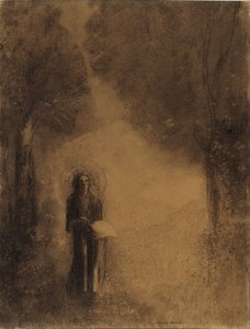 A sétáló, tanulmány a „Sétáló Buddha” című műhöz alkotó: Odilon Redon