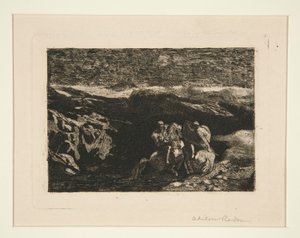 Lovasok a harcban alkotó: Odilon Redon