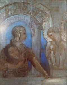 Misztikus lovag, Odilon Redontól (1840-1916) alkotó: Odilon Redon