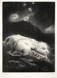 Eredet: Amikor az élet ébredt a homályos anyagok mélyén, 1883. alkotó: Odilon Redon