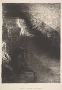 Zarándok a Hold alatti világból, 1891. alkotó: Odilon Redon