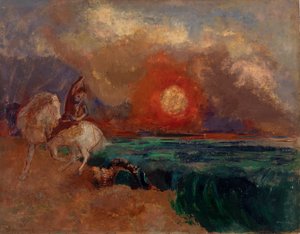 Szent György és a sárkány alkotó: Odilon Redon