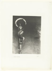 Slangenaureool Serpent-Aureole (cím a tárgyon) alkotó: Odilon Redon
