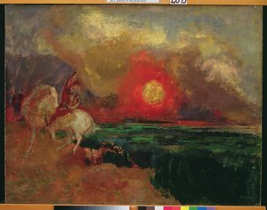 Szent György és a sárkány alkotó: Odilon Redon