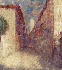 Utca Fontarabie-ban alkotó: Odilon Redon