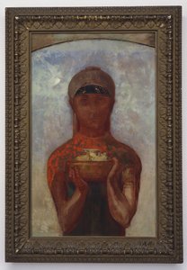The Cup of Mystery, vagy Sibyl, 1890 körül alkotó: Odilon Redon