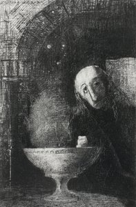 A végtelen keresés, az Éjszakából, 1886 alkotó: Odilon Redon