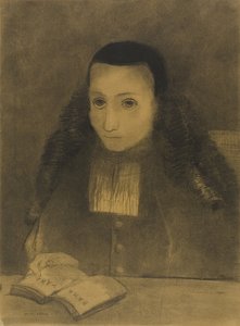 A kis apát a Rámájánát olvassa, 1883 alkotó: Odilon Redon