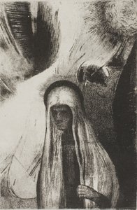Az öregasszony: Mitől félsz? Széles fekete lyuk! Talán üres?”, 19/24 alkotó: Odilon Redon