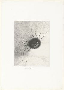 A pók, 1887 (nyomtatott) alkotó: Odilon Redon