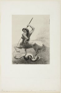 Voltak küzdelmek és hiábavaló győzelmek, 6/8. lemez a "Les Origines"-től alkotó: Odilon Redon