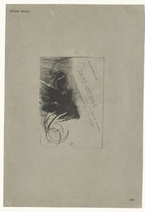 Egy sorozat címlapja Szent Antal kísértésével Tentation de Saint-Antione texte de Gustave Flaubert (sorozat címe az objektumon) Szent Antal megkísértése (sorozat címe) alkotó: Odilon Redon