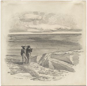 Két alak tájban alkotó: Odilon Redon
