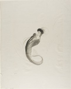 Névtelen próba litográfia alkotó: Odilon Redon