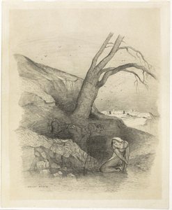 Térdelő nő alkotó: Odilon Redon