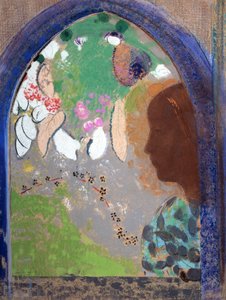 Nő az ablakban, 1903-1908. alkotó: Odilon Redon