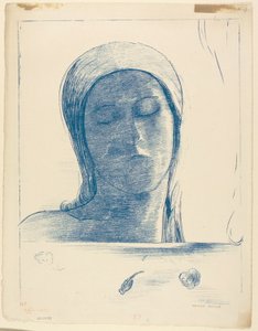 Csukott szemek alkotó: Odilon Redon