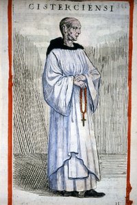 ciszterci szerzetes. Metszet O. Fialettivel. 16. század.