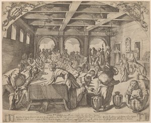 Házasság Kánában alkotó: Odoardo Fialetti after Jacopo Tintoretto