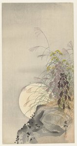 Füvek teliholdkor alkotó: Ohara Koson